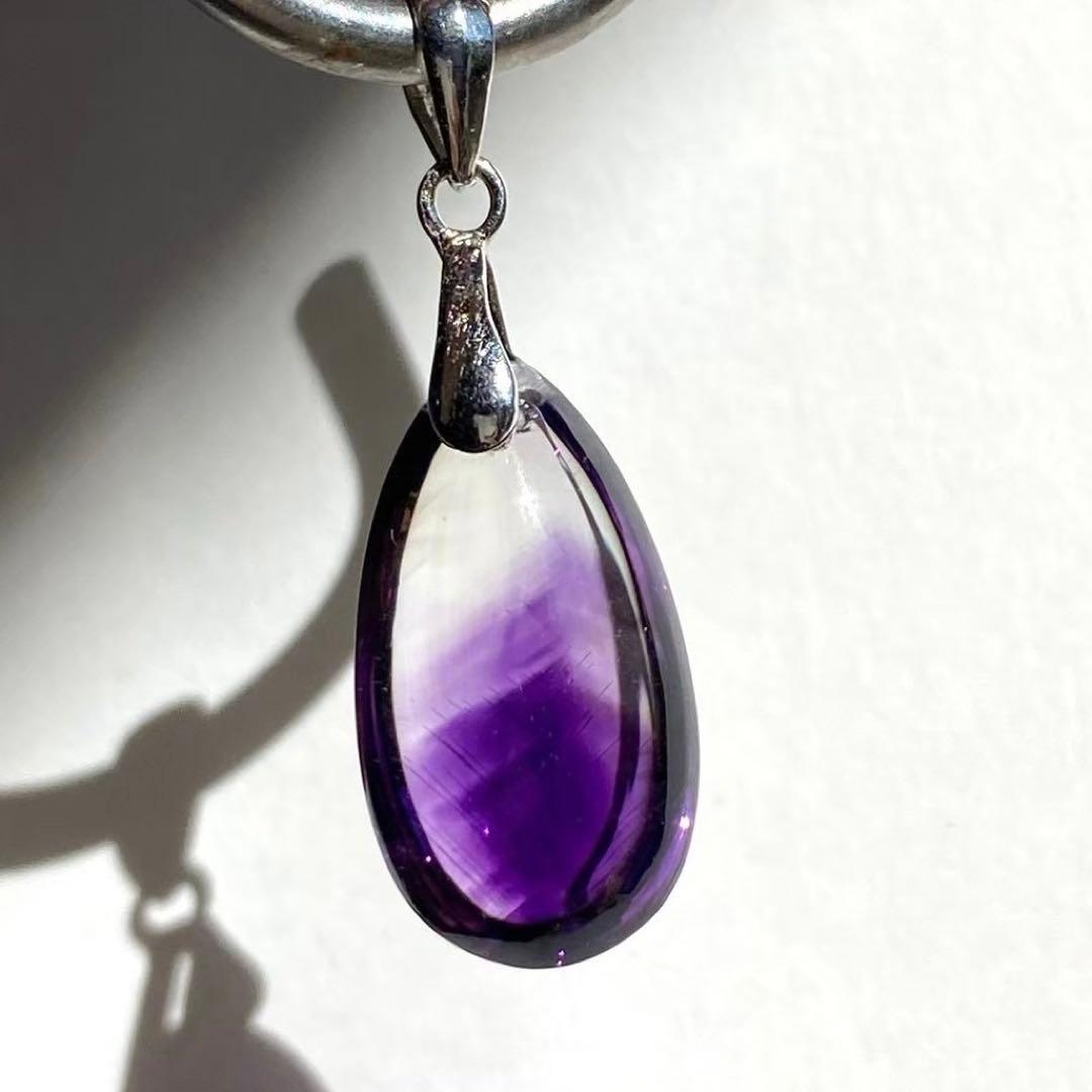 シルバー925 高品質　エレスチャルアメジスト　ファントム　ペンダントトップ