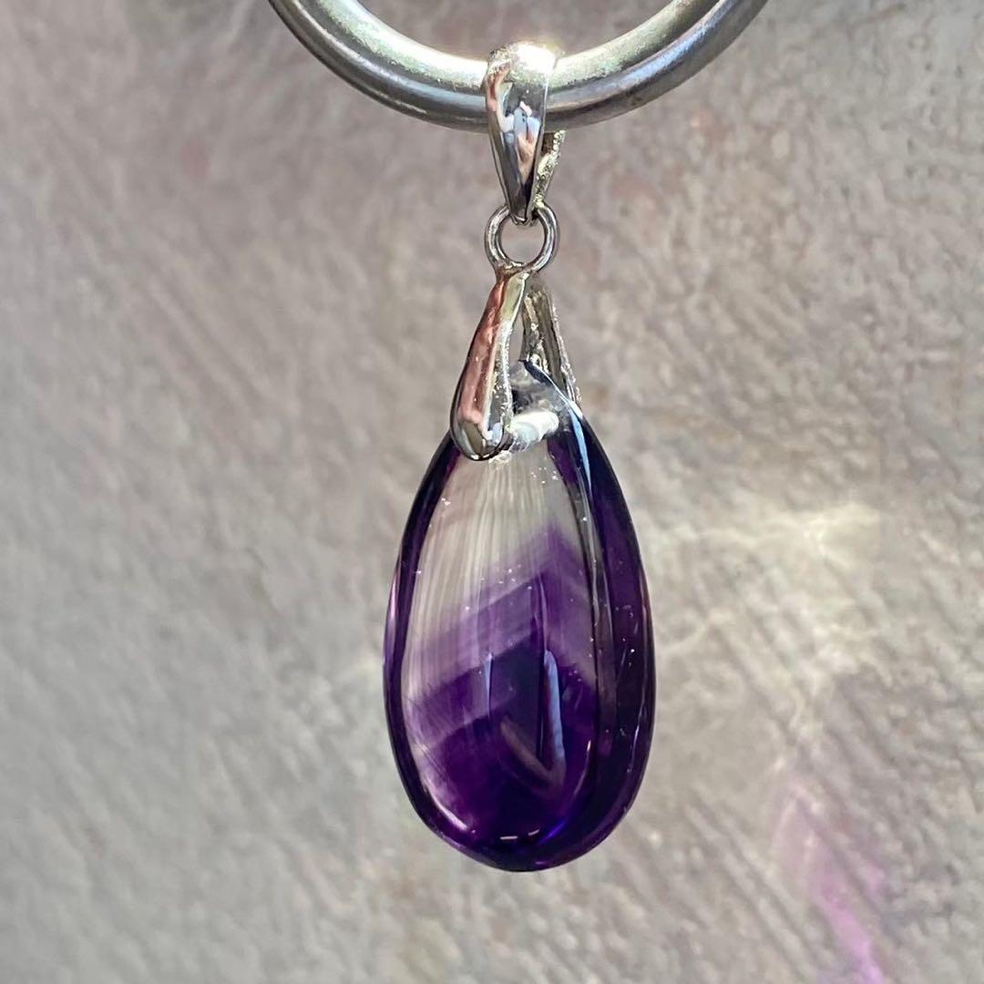 シルバー925 高品質　エレスチャルアメジスト　ファントム　ペンダントトップ
