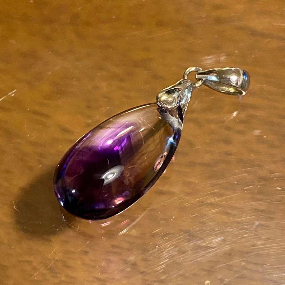 シルバー925 高品質　エレスチャルアメジスト　ファントム　ペンダントトップ