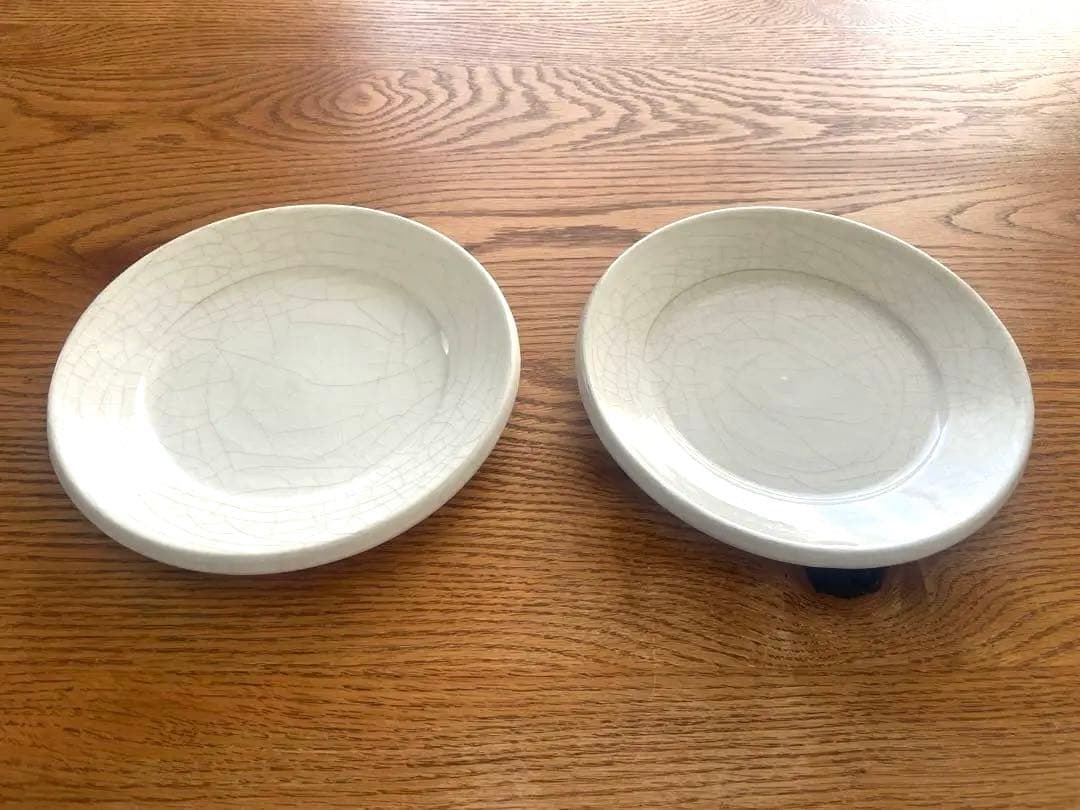 【最終】未使用品　谷口竜　7寸皿　ペア　器　作家　陶芸　茶器　酒器　うつわ　希少