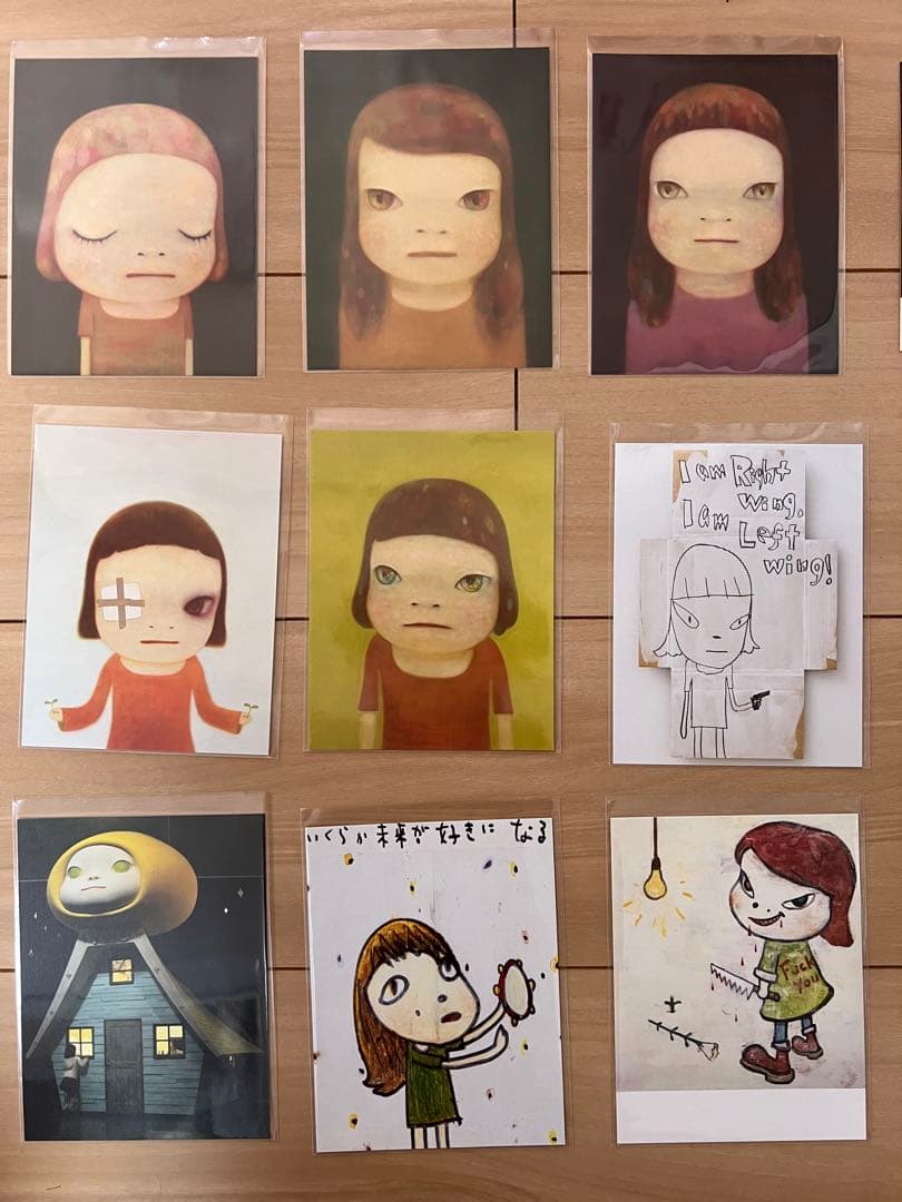 Yoshitomo Nara 奈良美智　ポストカードとチケット