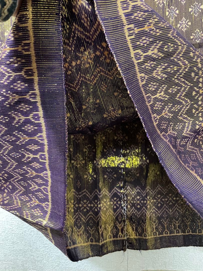 ラオス民族衣装　薄手　シン　6-8