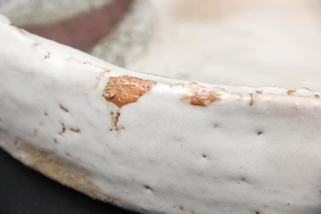 茶道具　十一代 三輪休雪 萩焼　平皿　鉢 共箱 FJ9-9