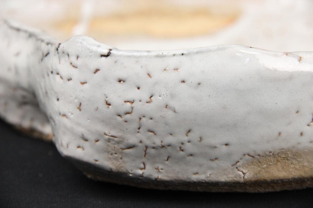 茶道具　十一代 三輪休雪 萩焼　平皿　鉢 共箱 FJ9-9