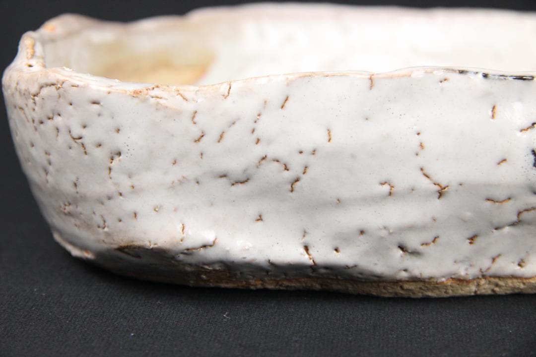 茶道具　十一代 三輪休雪 萩焼　平皿　鉢 共箱 FJ9-9