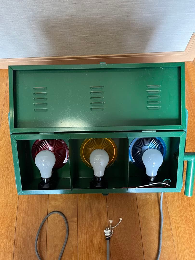 昭和レトロ 信号機 信号器 交通教室用信号機 ビンテージ 昭和53年 現状品