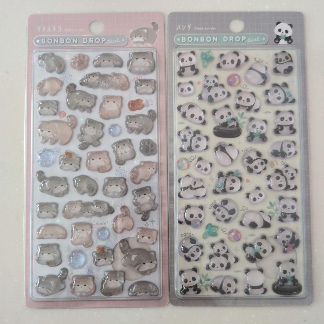 ボンボンドロップシール　9枚セット　新品　アニマル　動物