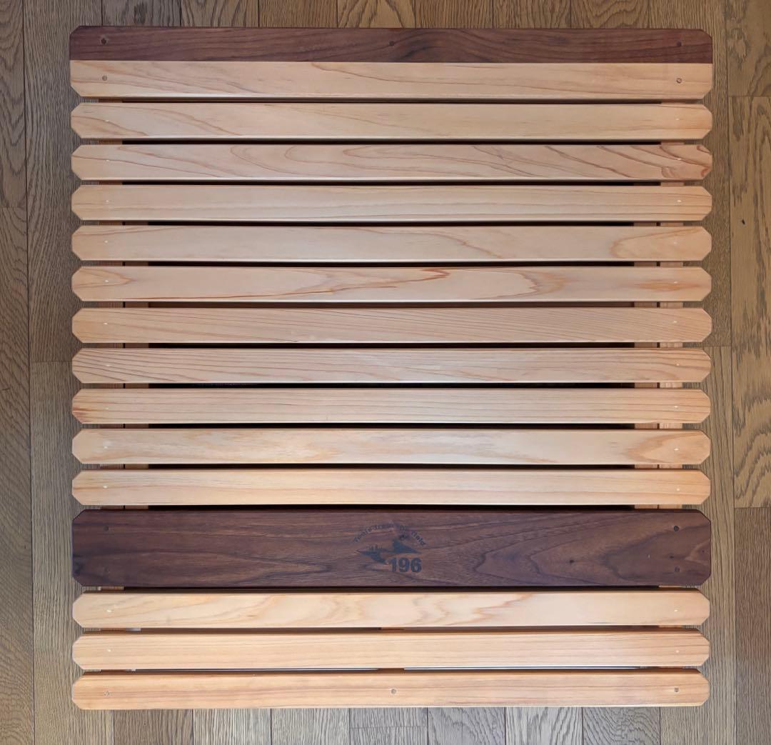 ひのき196 二つ折りテーブルKUROSON370Fとオプションテーブルセット