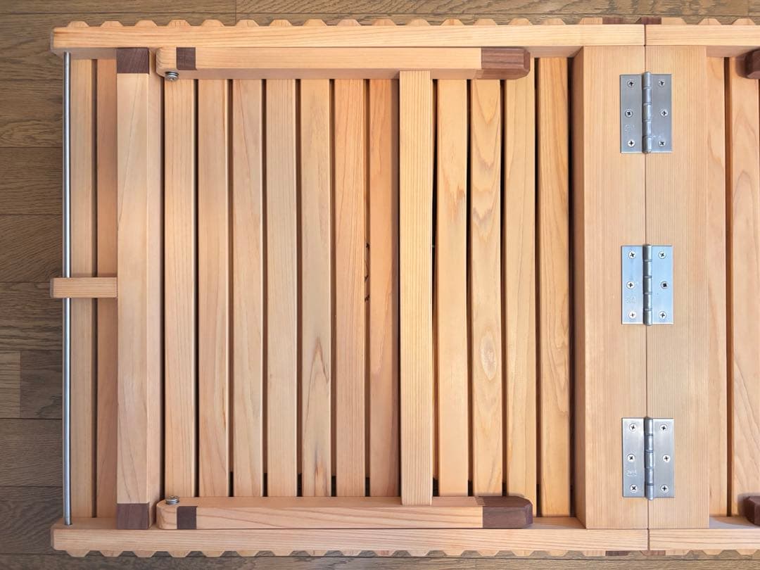 ひのき196 二つ折りテーブルKUROSON370Fとオプションテーブルセット