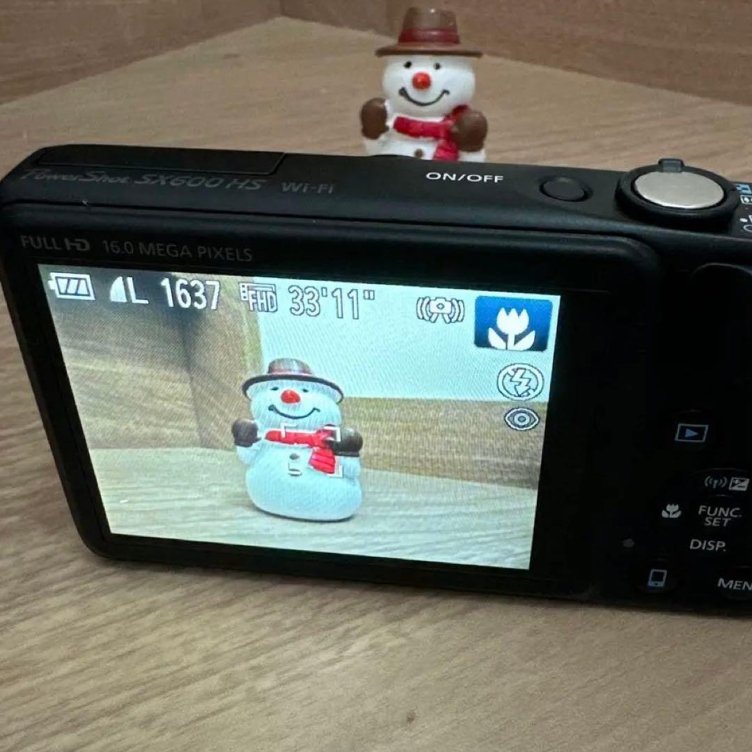 Canon PowerShot SX600 HS Wi-Fi ブラック　デジカメ