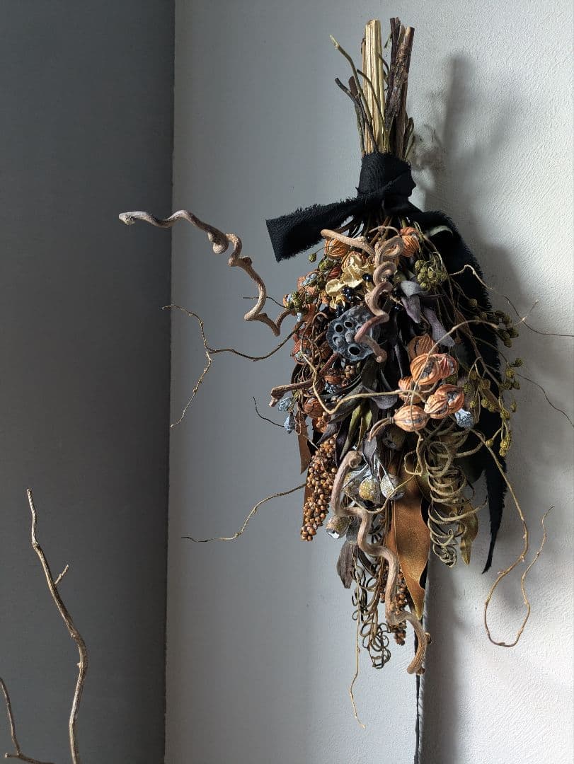 ドライフラワー　スワッグ　インテリア　オブジェ