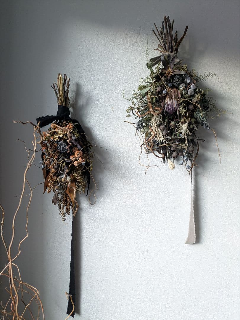 ドライフラワー　スワッグ　インテリア　オブジェ