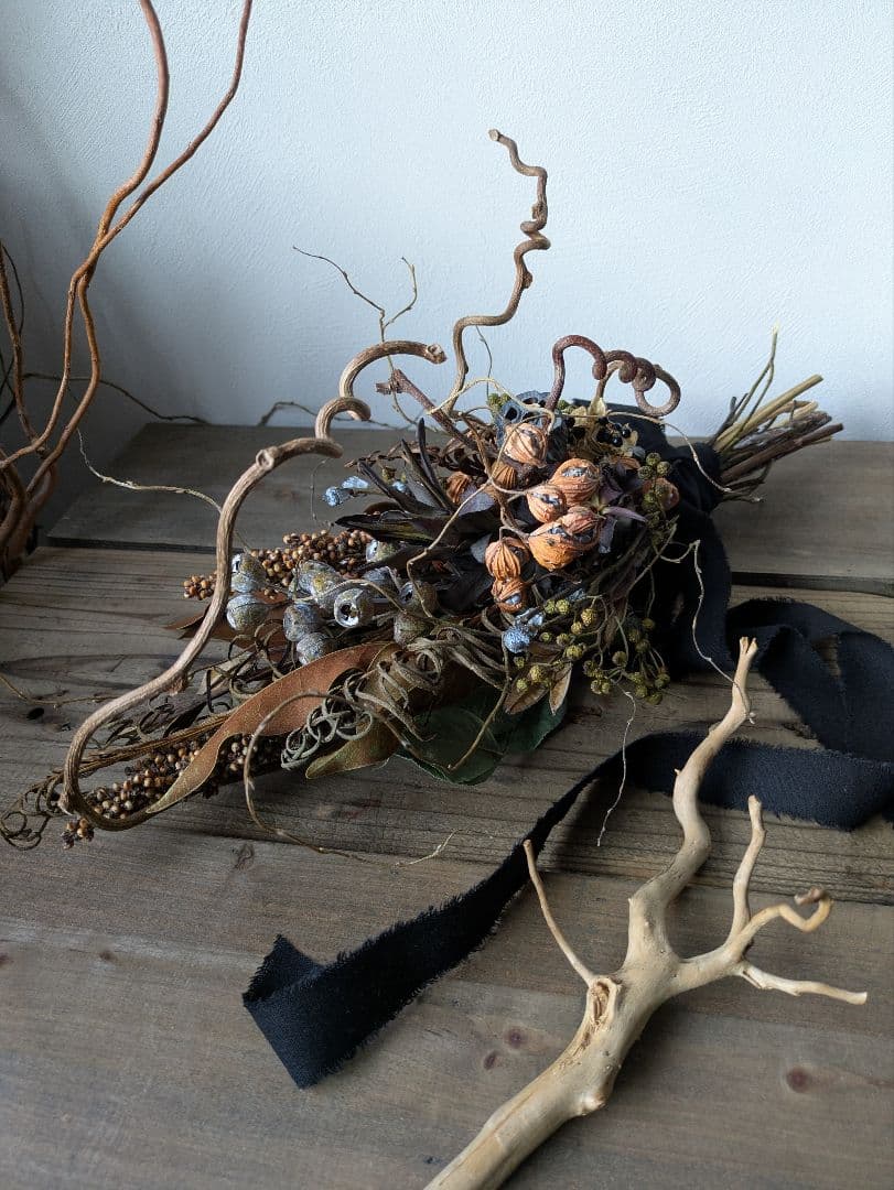 ドライフラワー　スワッグ　インテリア　オブジェ