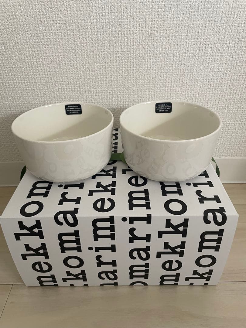 【新品未使用】マリメッコ　Unikko ボウル 500ml 2個セット