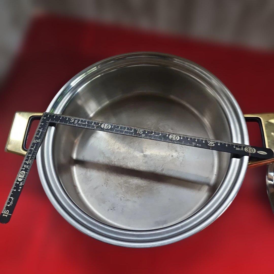 タッパーウェア深ステンレス鍋30cm