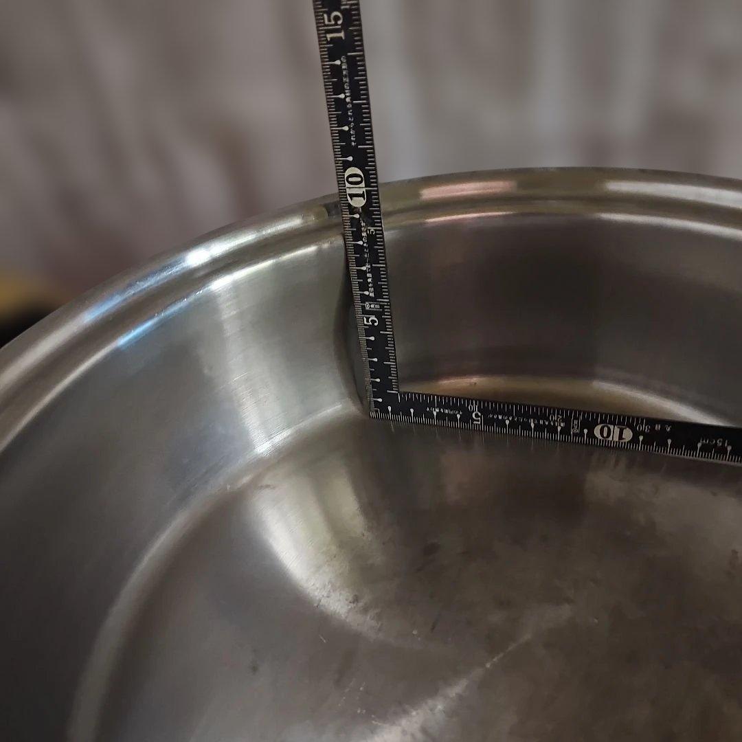 タッパーウェア深ステンレス鍋30cm