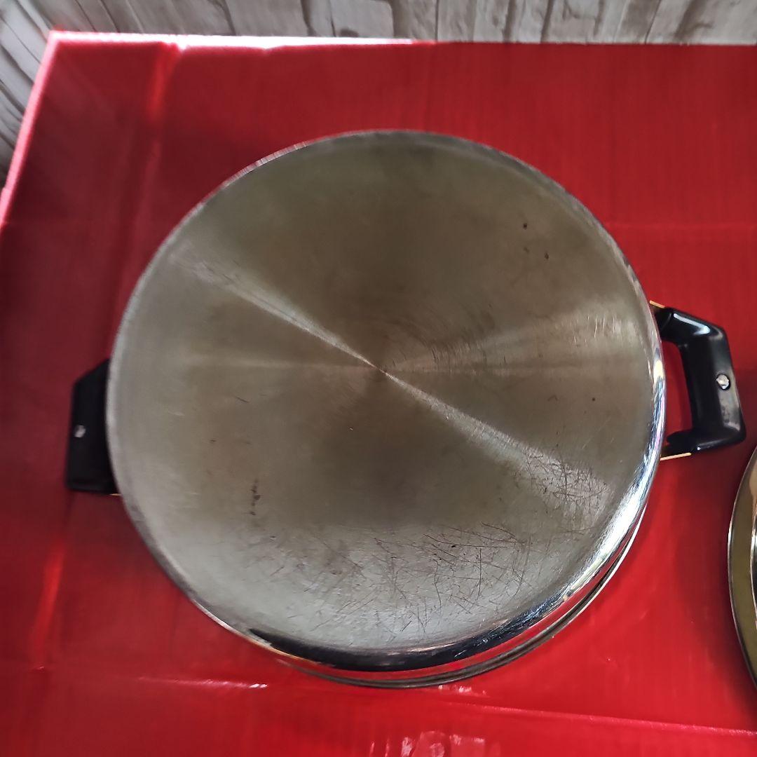 タッパーウェア深ステンレス鍋30cm