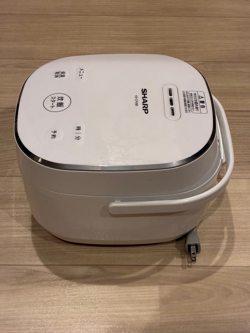 シャープ 炊飯器 3合 ホワイト