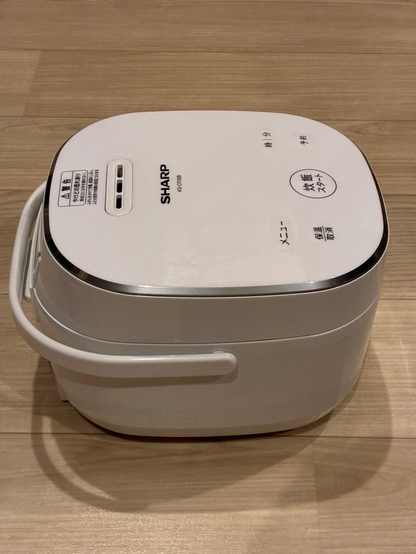 シャープ 炊飯器 3合 ホワイト