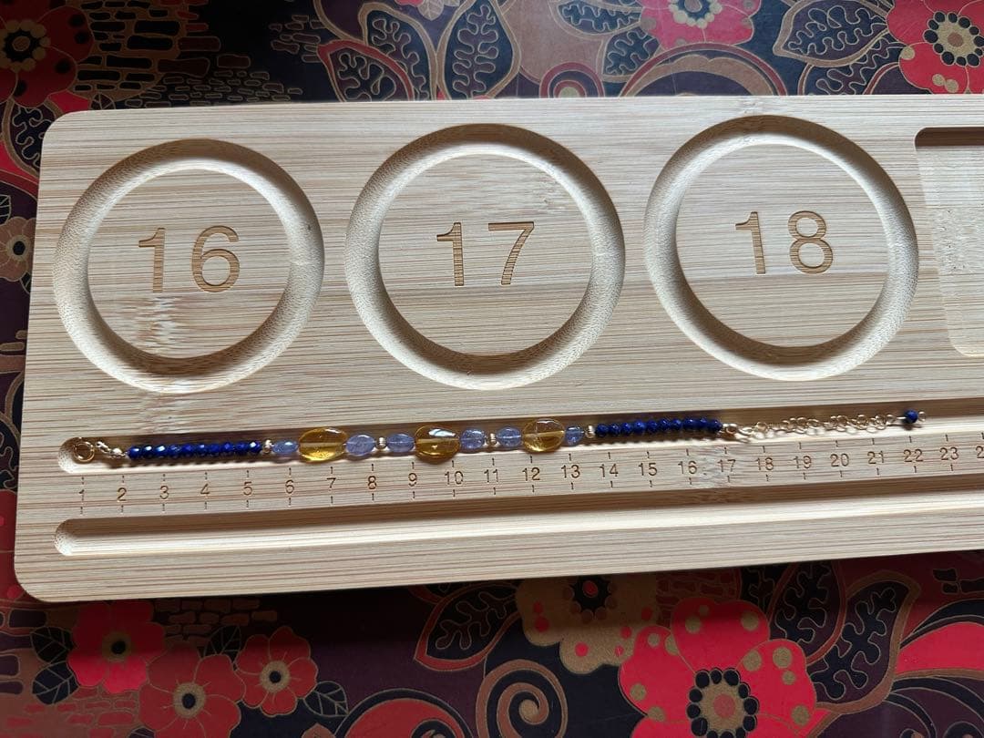 ユニドロブレスレット　シトリン　ラピスラズリ