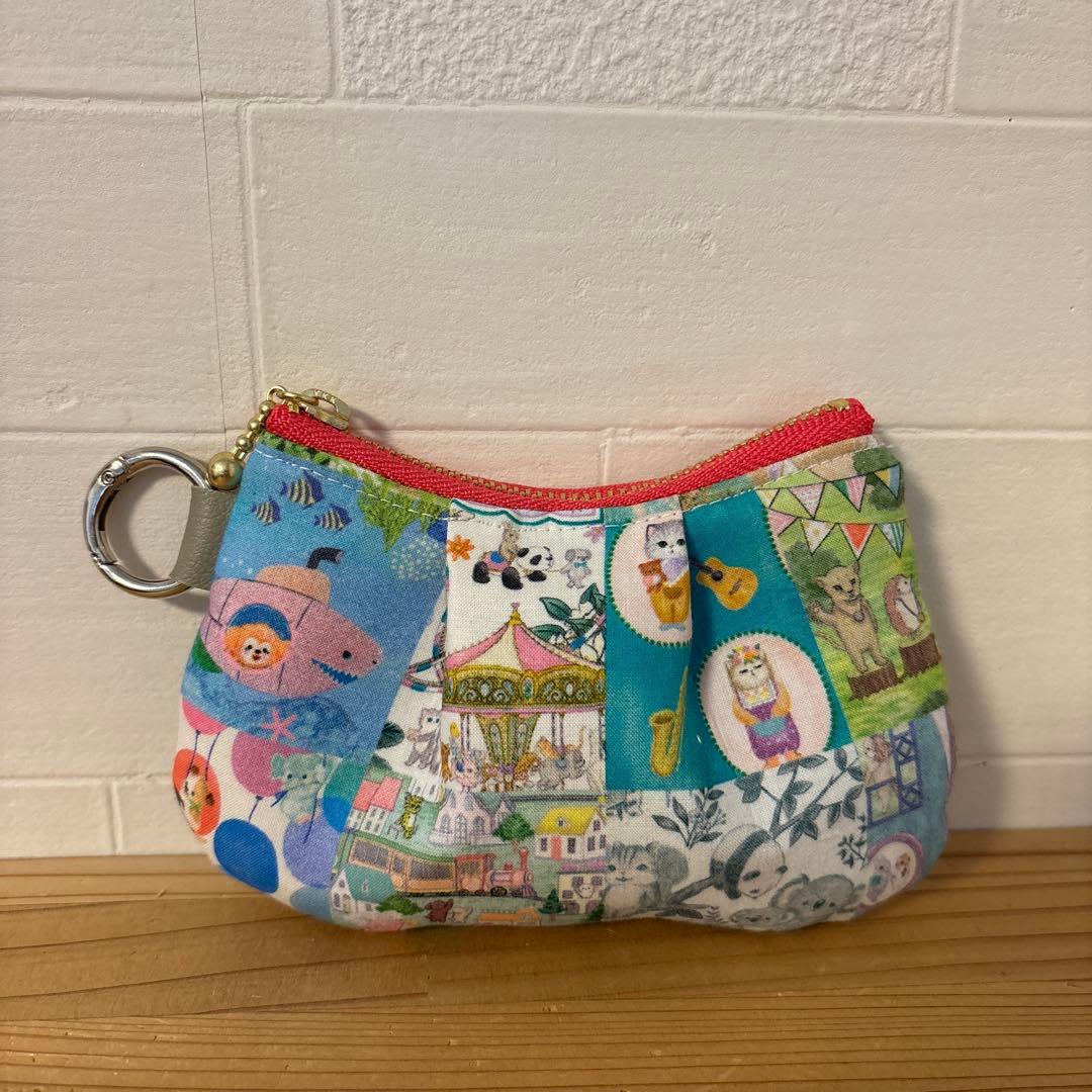 感謝価格　巾着　猫柄　ハンドメイド　小物入れ　おやつ入れ