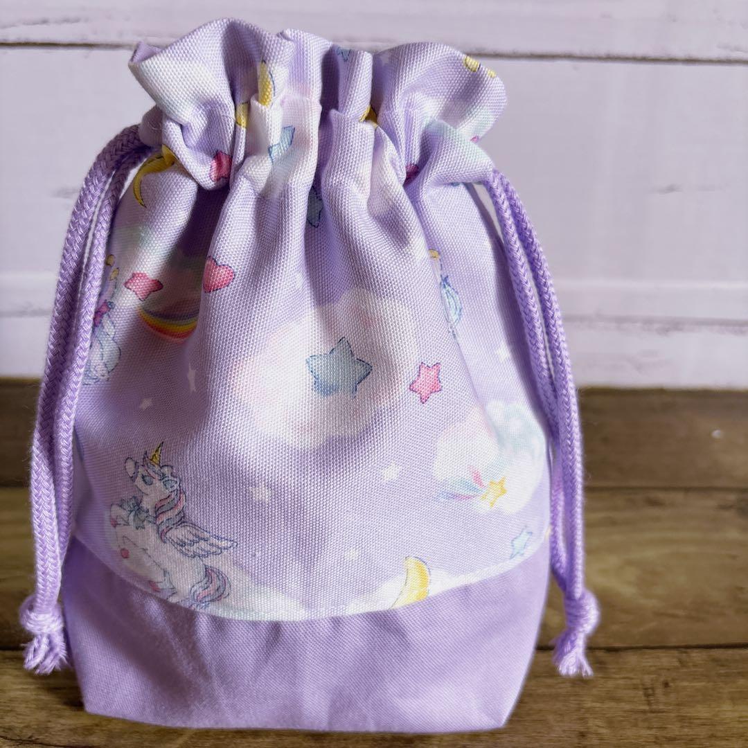 レッスンバッグ　体操服袋　上履袋　お弁当袋　コップ袋☆ユニコーン　入園入学セット