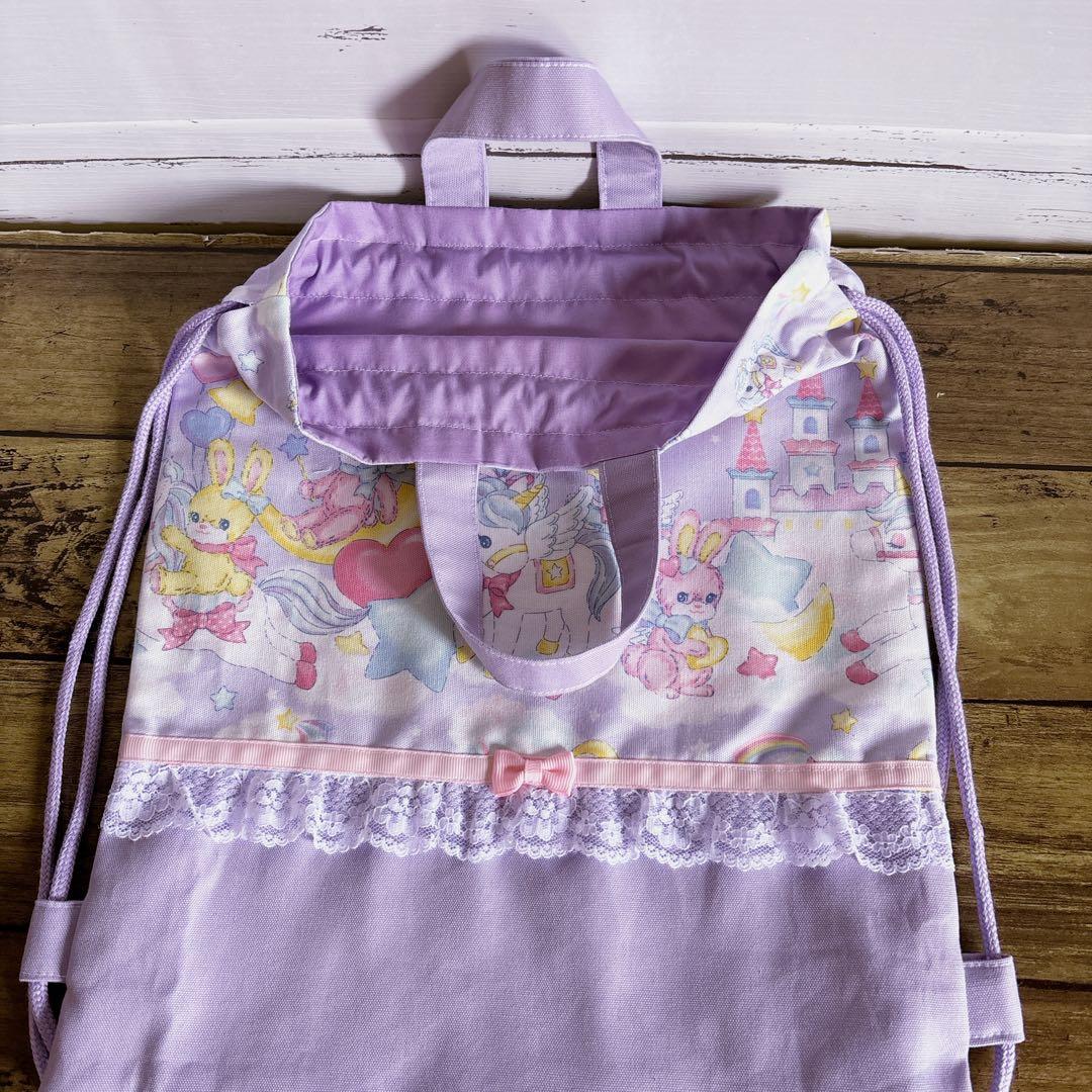 レッスンバッグ　体操服袋　上履袋　お弁当袋　コップ袋☆ユニコーン　入園入学セット