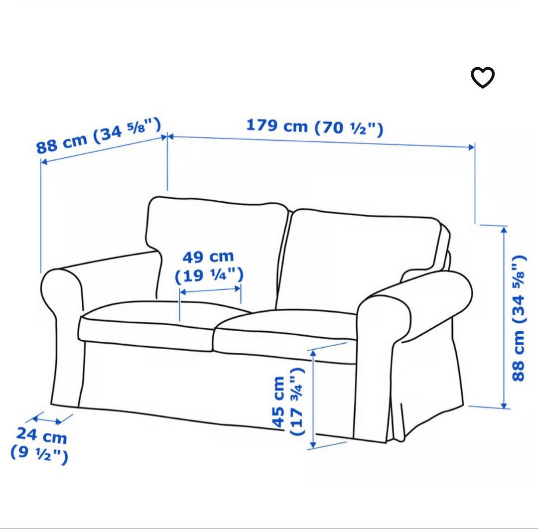 IKEA EKTORP エークトルプ 2人掛けソファ【※10/25迄限定出品】