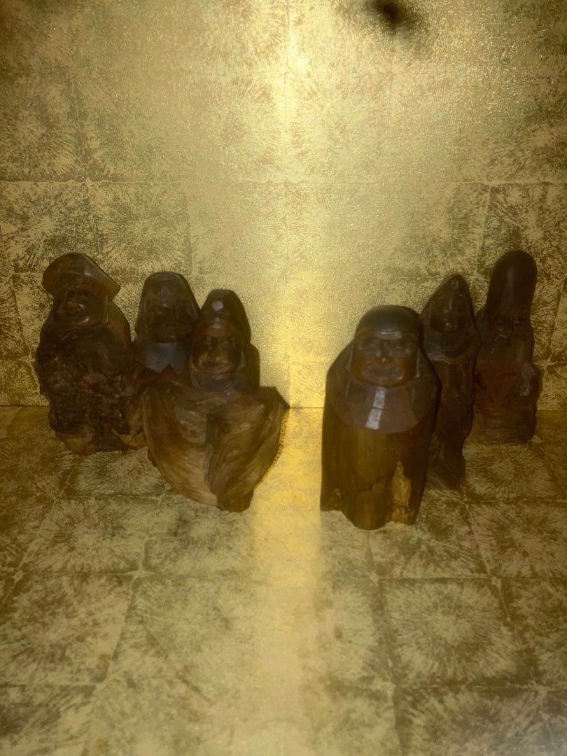 【超超特級呪物】超強力な福を呼ぶ　七福神様の宿る流木像　曰く付き　縁起物　開運