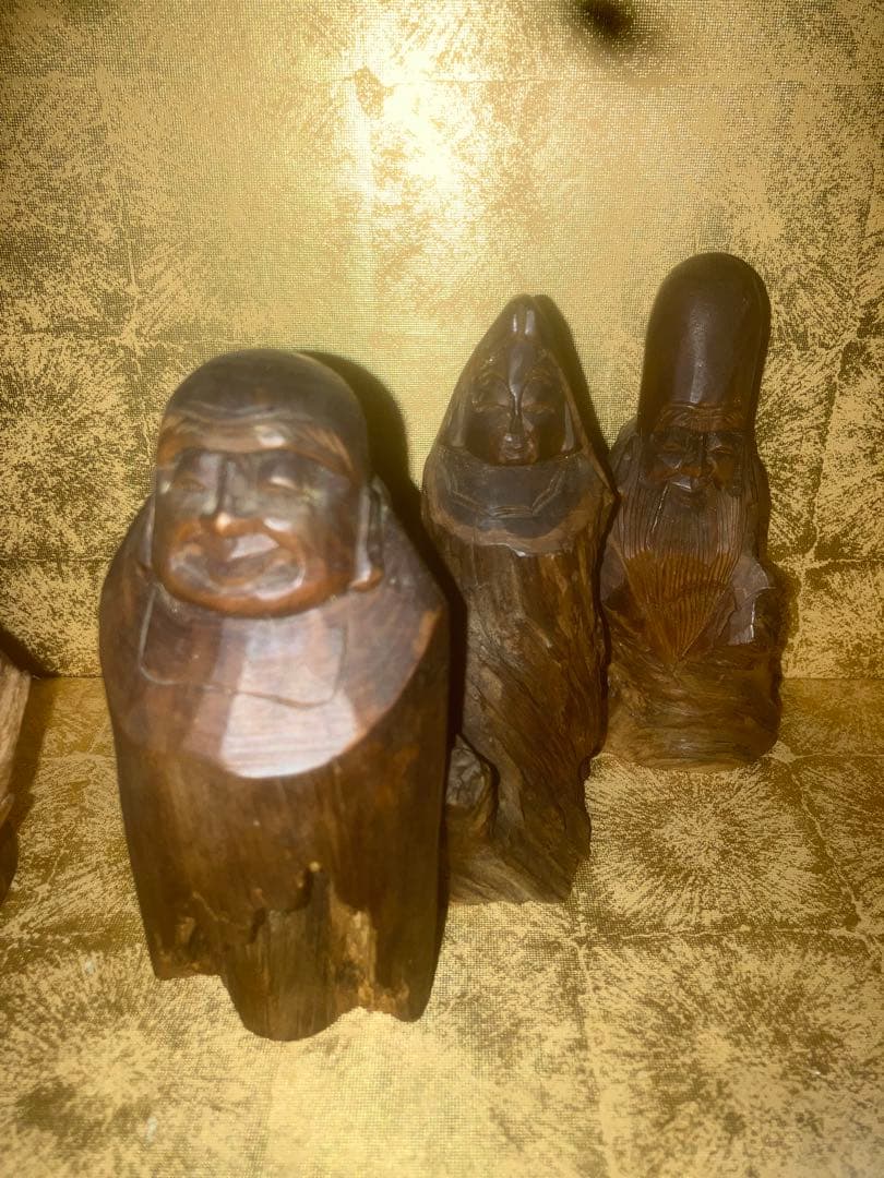 【超超特級呪物】超強力な福を呼ぶ　七福神様の宿る流木像　曰く付き　縁起物　開運