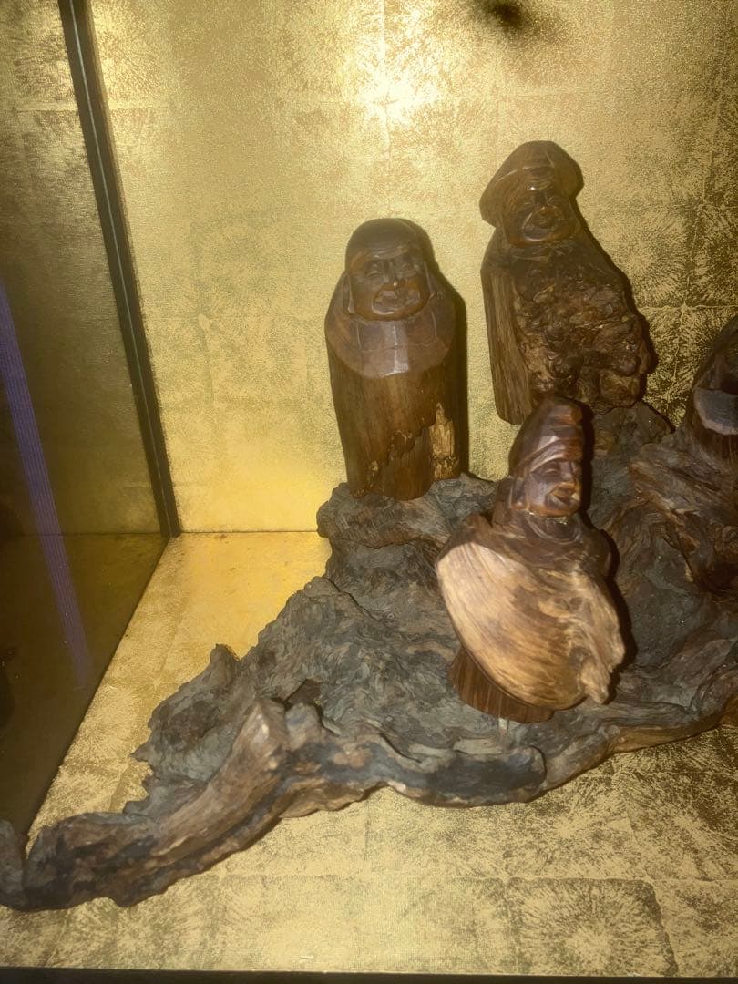 【超超特級呪物】超強力な福を呼ぶ　七福神様の宿る流木像　曰く付き　縁起物　開運