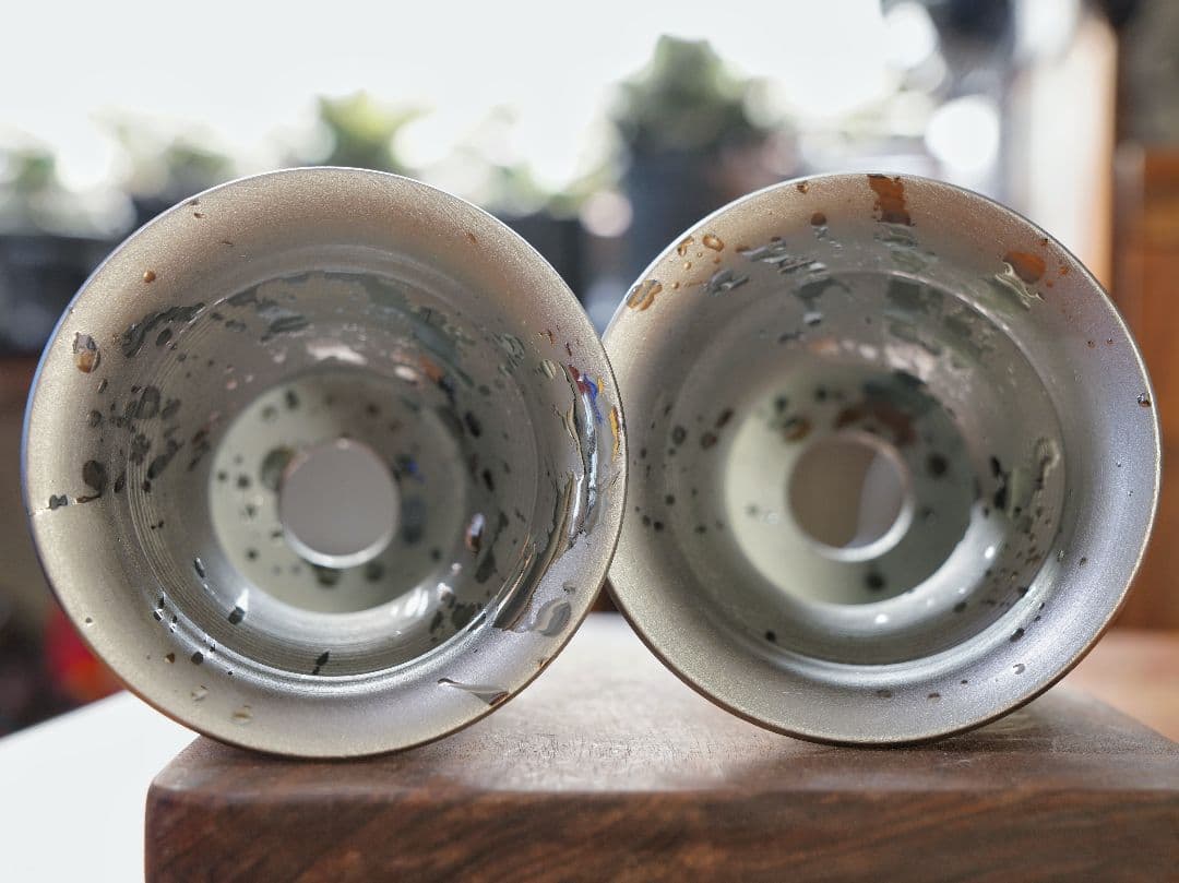 陶器植木鉢 作家鉢 ハンドメイド 2点セット Mサイズ アガベ A-740