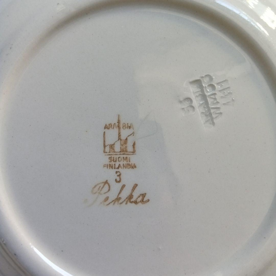 old　Arabia　pekka　ディーププレート　24㌢　①