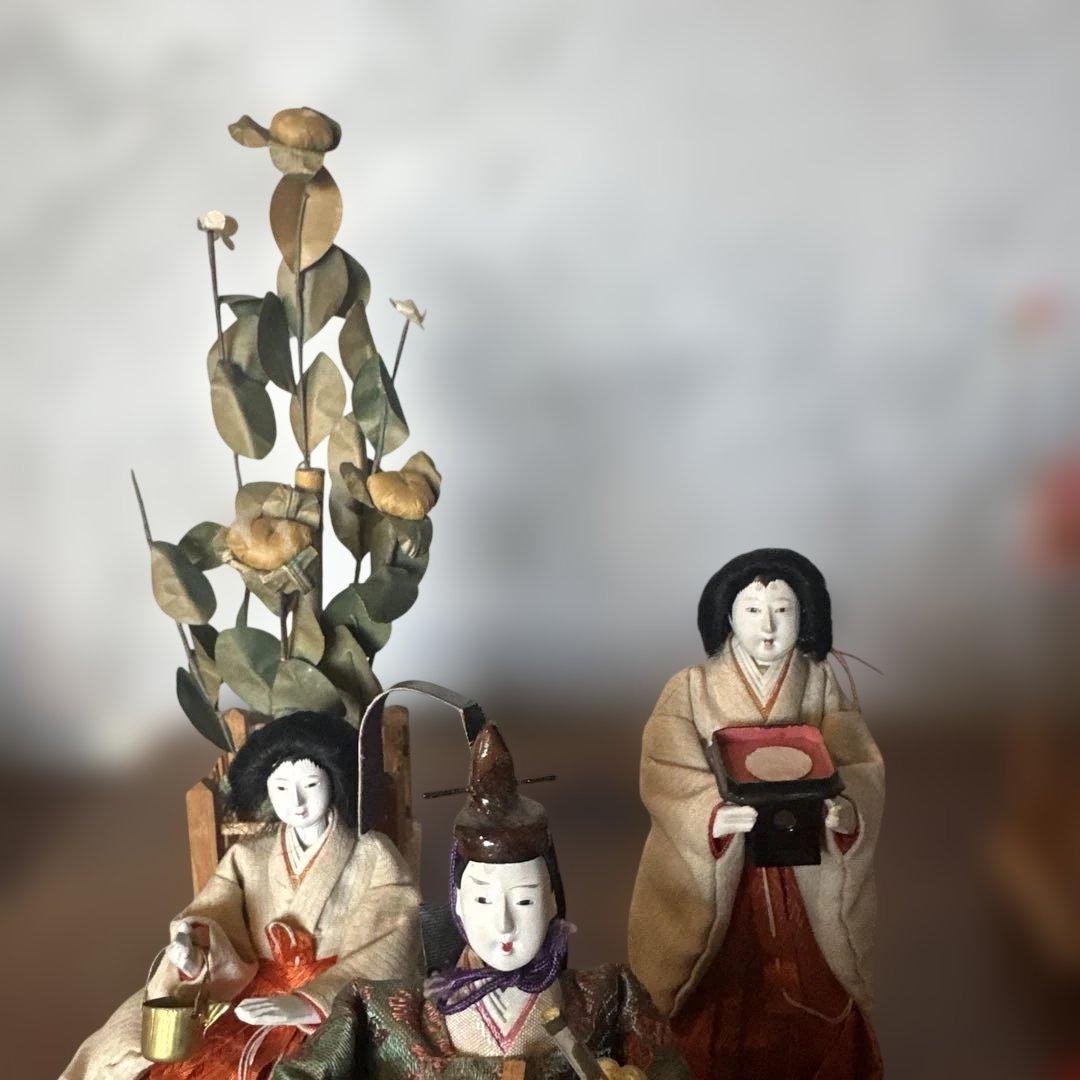 最終お値下げ❣️希少品　蔵出し　アンティーク雛人形セット ひな祭り