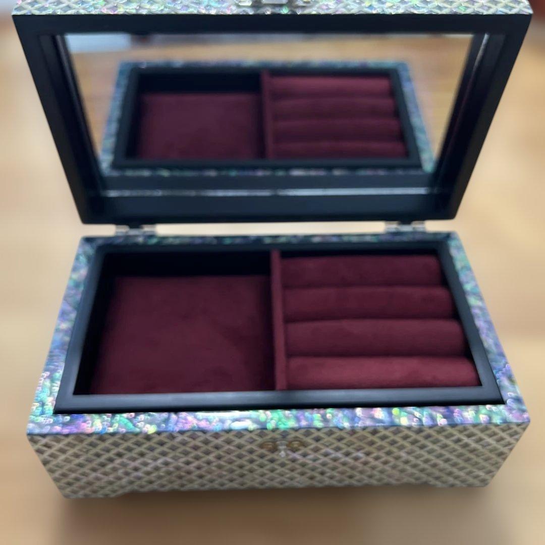 aki　螺鈿漆器　アクセサリーケース