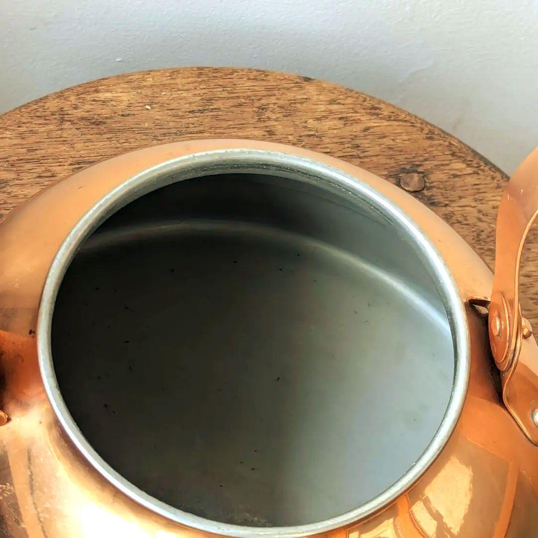 【TAGUS】銅製やかん 木製ハンドル【ポルトガル製】