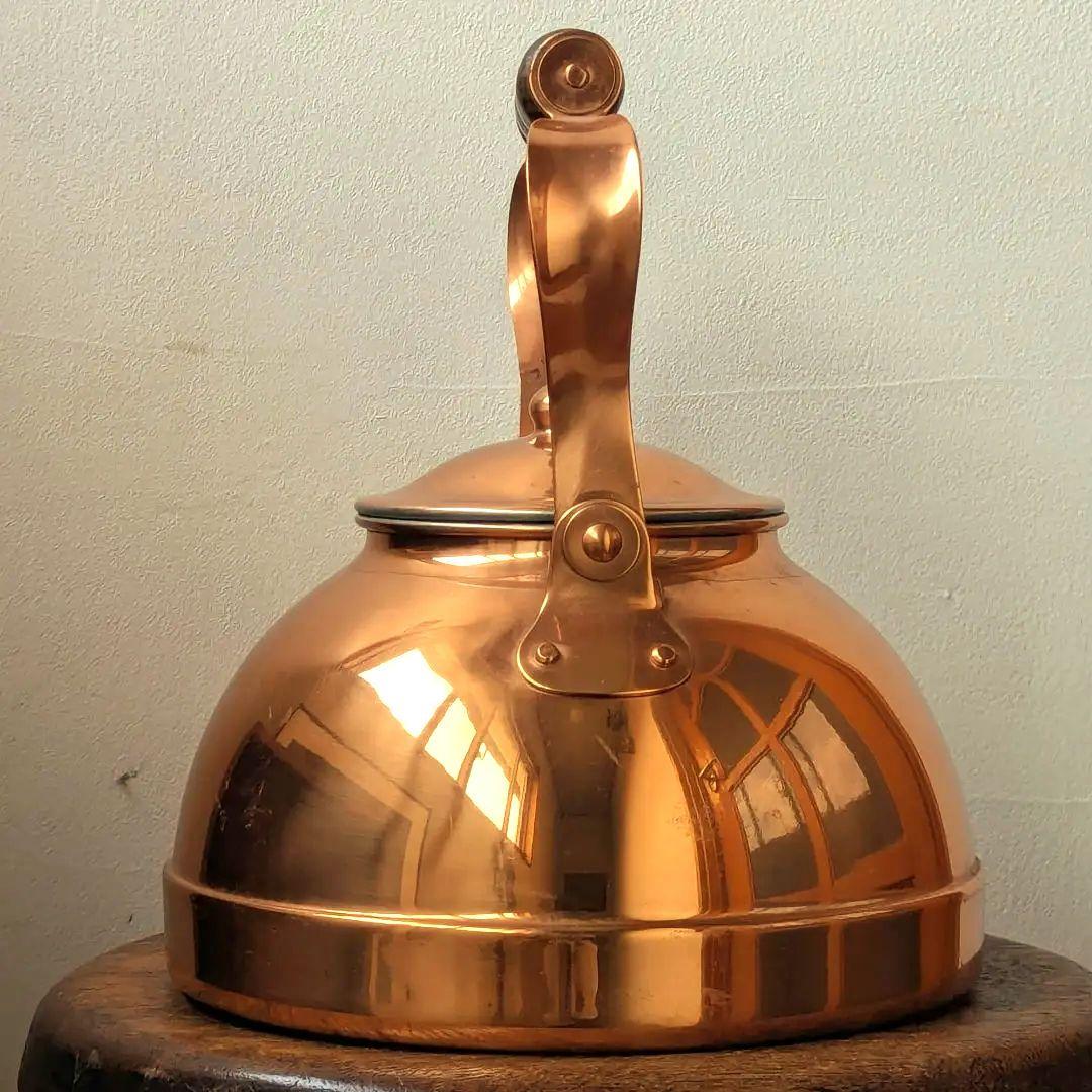 【TAGUS】銅製やかん 木製ハンドル【ポルトガル製】