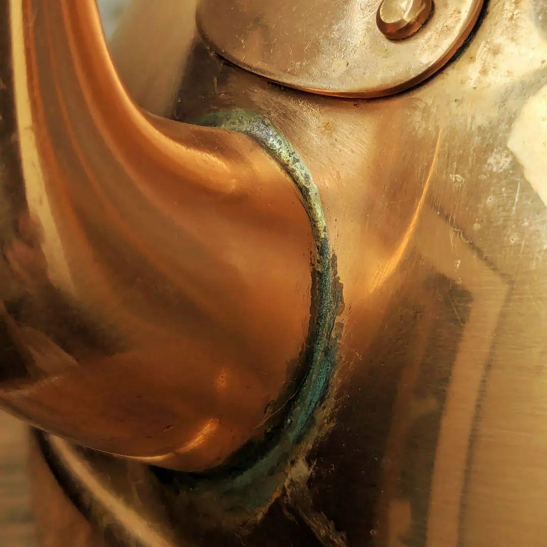 【TAGUS】銅製やかん 木製ハンドル【ポルトガル製】