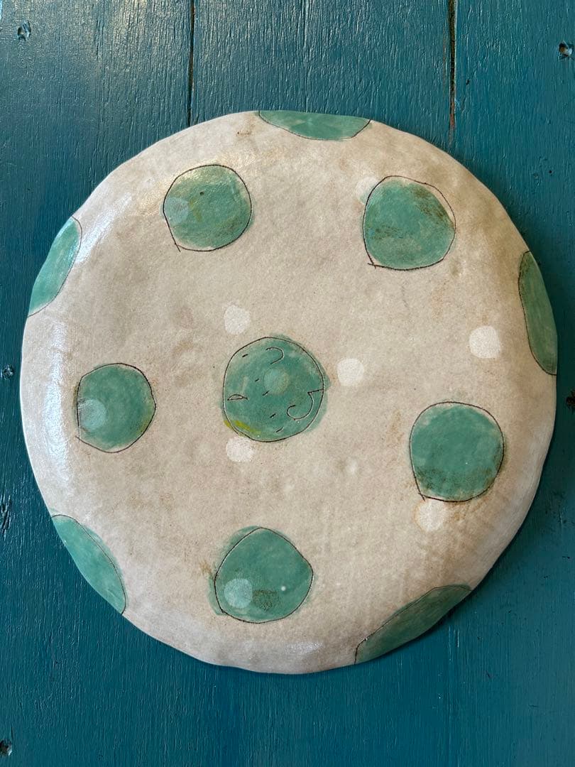 ★作家もの器★吉川裕子★絵柄プレート★大皿★美品★