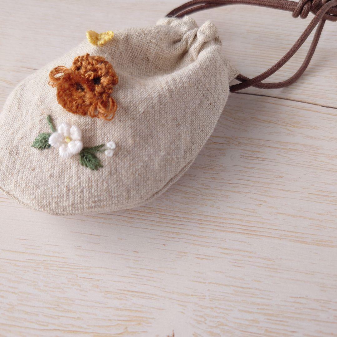 ちっちゃな巾着サシェ/詰替タイプ【プードルとジャスミン】