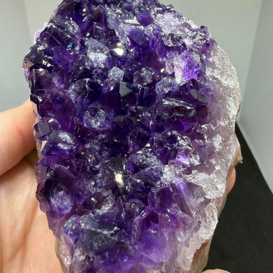 205天然石アメジストクラスター 【台座付き】