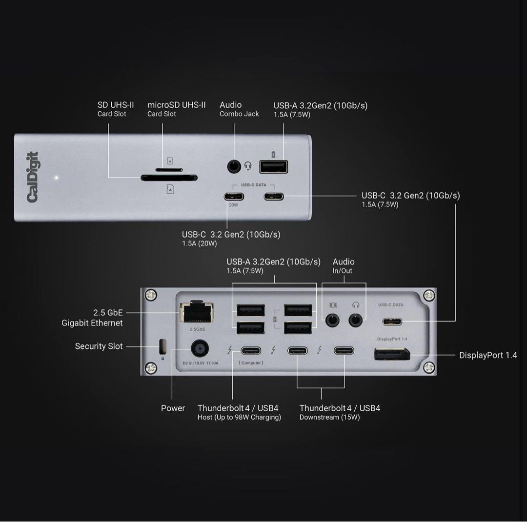 【超美品】CalDigit TS4 Thunderbolt Station 4