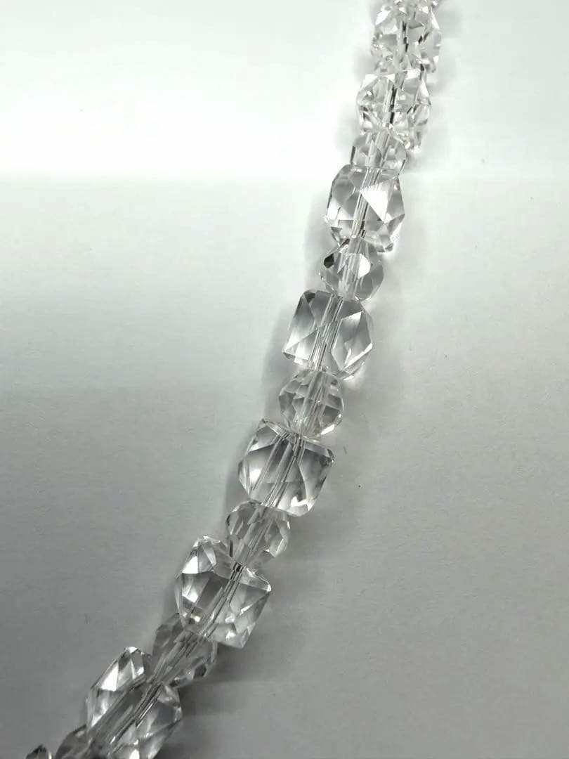 高品質 ブラジル産 天然水晶 ネックレス 透明感抜群 シルバー925 50センチ