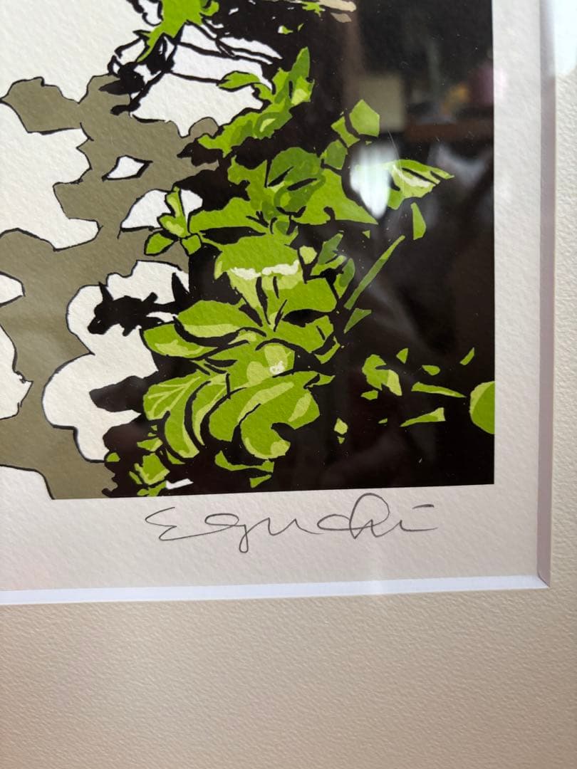 江口寿史　版画　ALONG VACATION サイン入り