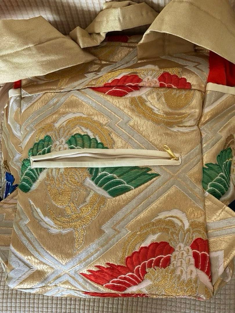 一点物　特注　豪華　日本伝統金錦糸　帯刺繍リュック　5千円引後