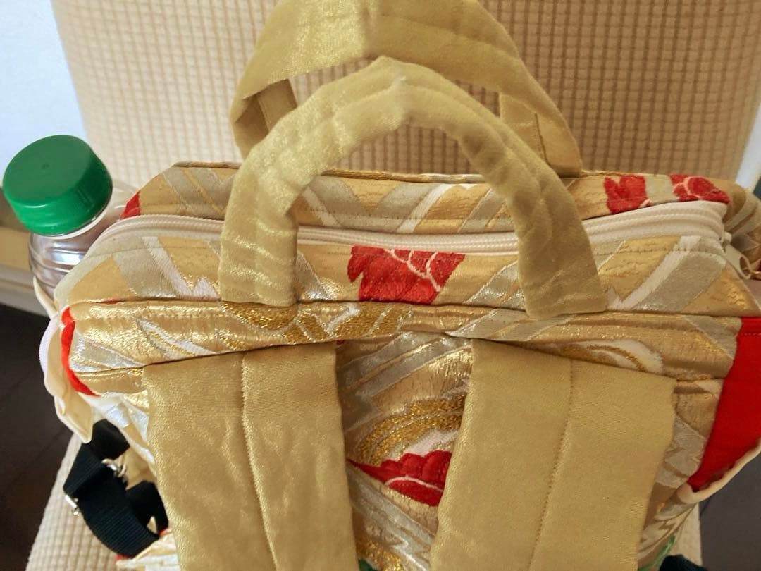 一点物　特注　豪華　日本伝統金錦糸　帯刺繍リュック　5千円引後