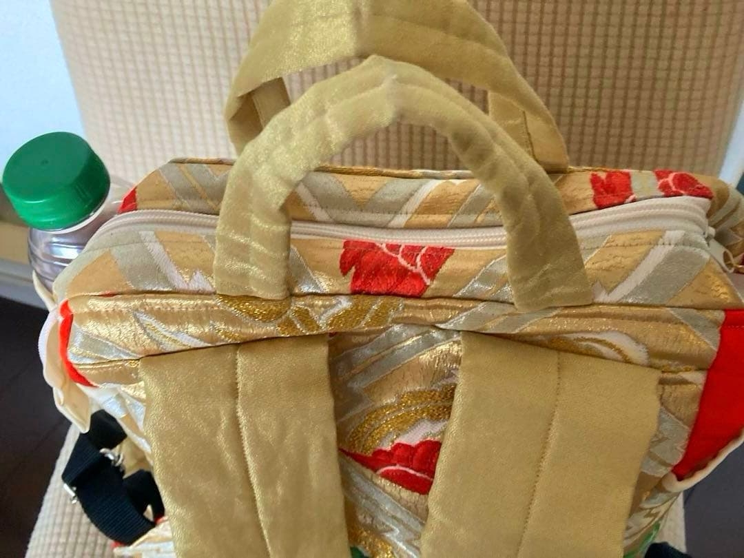 一点物　特注　豪華　日本伝統金錦糸　帯刺繍リュック　5千円引後