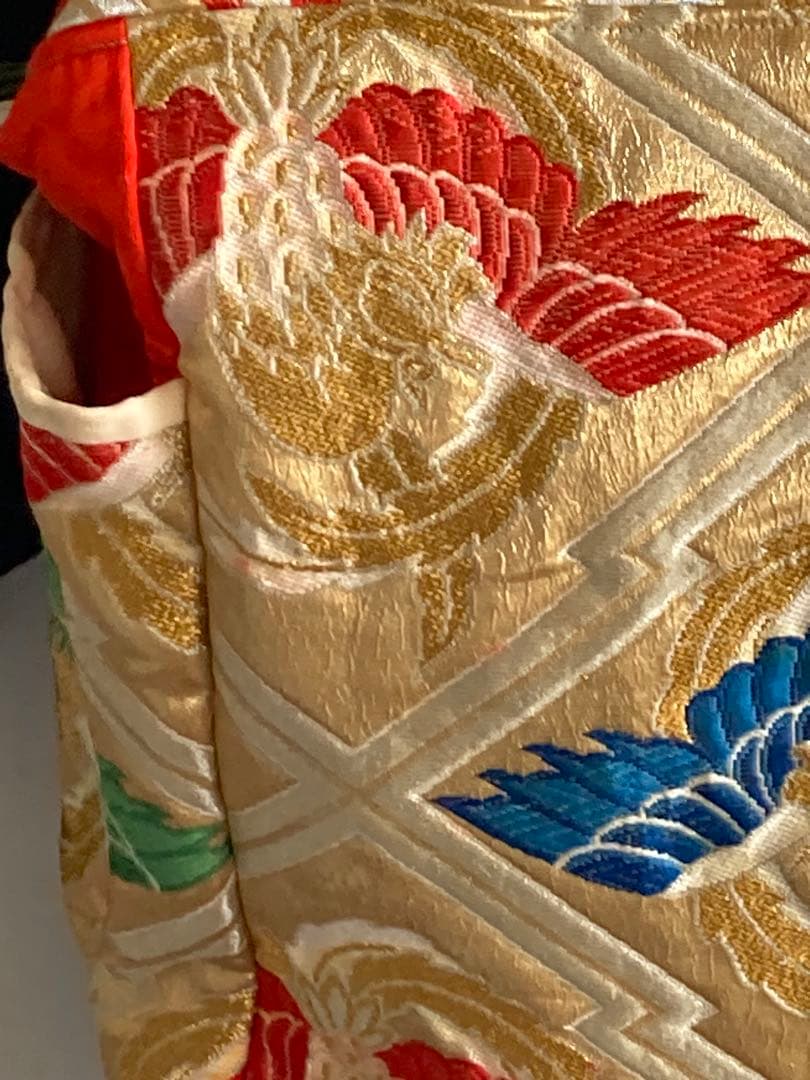 一点物　特注　豪華　日本伝統金錦糸　帯刺繍リュック　5千円引後