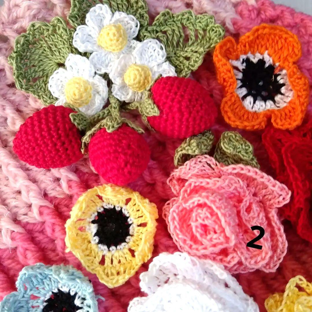 メル２５３３８さま専用ハンドメイド 花モチーフ トートバッグ ２個