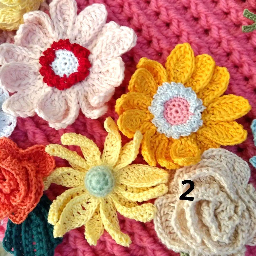 メル２５３３８さま専用ハンドメイド 花モチーフ トートバッグ ２個